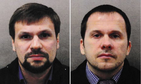 Ruslan Boshirov (left) and Alexander Petrov, the two suspects named by the police