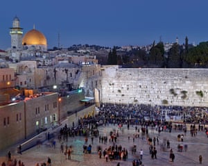 The Western (Wailing) Wall and, to the left, Al-Aqsa Mosque, Jerusalem