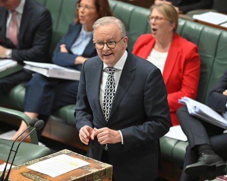 Prime minister Anthony Albanese during Question Time in the House of Representatives at Parliament House in Canberra, Wednesday, 27 August 2025.