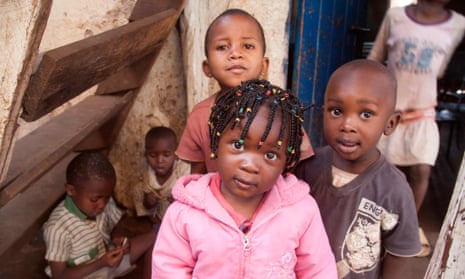 Children in an orphanage in Kibera, Nairobi, Kenya