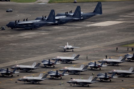 US. Marine Corps fighter jets at the former Roosevelt Roads naval base in Ceiba, Puerto Rico.