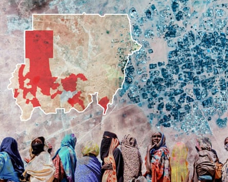 Satellite imagery from our article about attacks in Darfur and a photograph.