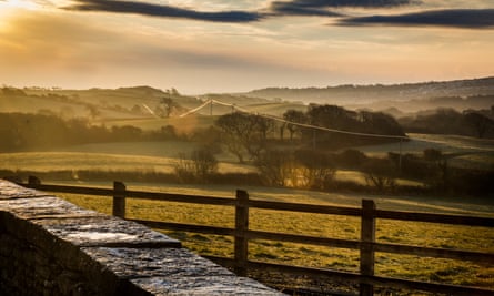 ‘Views of rolling farmland’: Westwood Farm, Dorset.