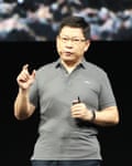 Richard Yu Chengdong at the Huawei Developer Conference 2020.