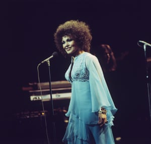 Cleo Laine performs live on stage in London in 1976