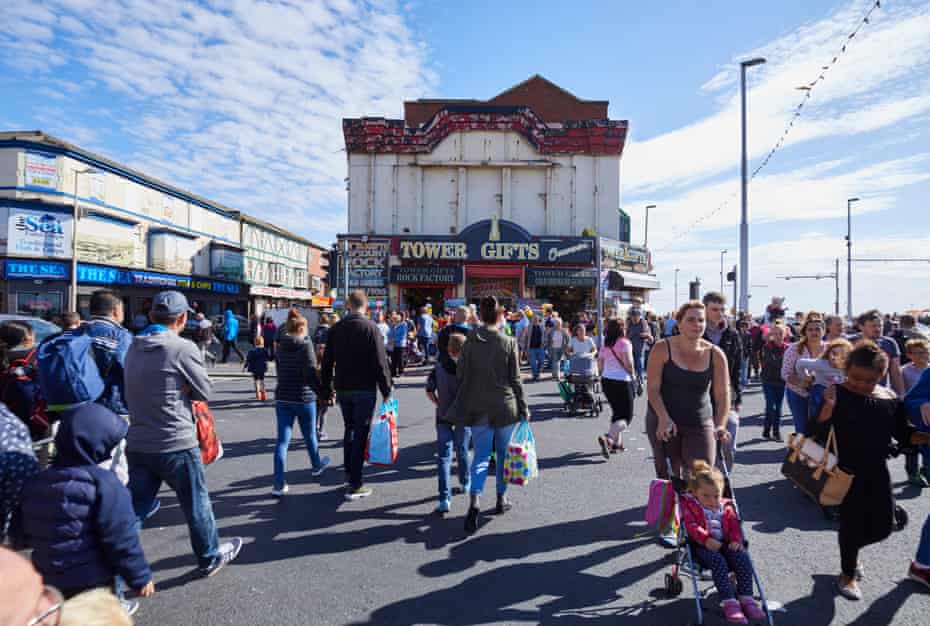 Bustling Blackpool in the height of summer