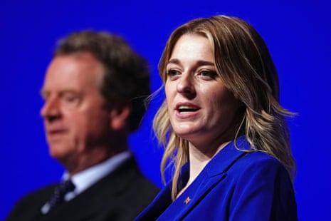 Dehenna Davison on stage at this year's Conservative Conference in Birmingham.