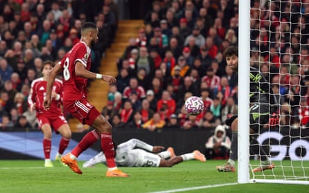 Cody Gakpo scores Liverpool’s equaliser from close range