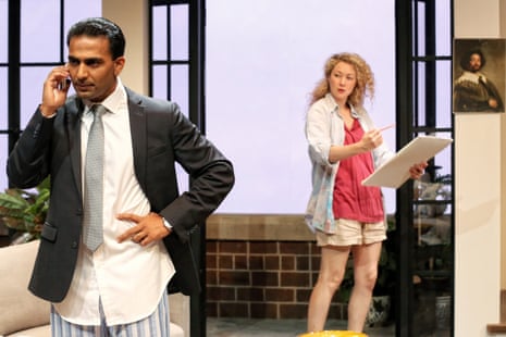 Sophie Ross and Sachin Joab in Sydney Theatre Company’s Disgraced
