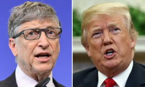 Composite zeigt Bill Gates und Donald Trump