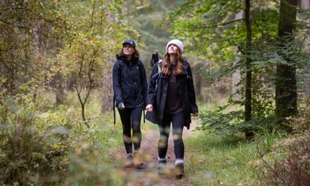 Helen Thomson and her friend Jess Bond.
