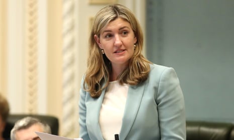 Shannon Fentiman speaking in parliament in 2021
