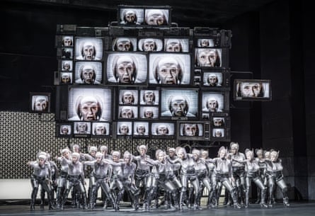 Flower maidens recast as fembots … Evgeny Titov’s production of Parsifal for the Royal Opera.