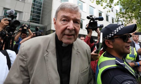 AUSTRALIA-VATICAN-ASSAULT-TRIAL-PELL<br>Cardinal George Pell leaves the County Court of Victoria court after prosecutors decided not to proceed with a second trial on alleged historical child sexual offences in Melbourne on February 26, 2019. - Australian Cardinal George Pell, who helped elect popes and ran the Vatican's finances, has been found guilty of sexually assaulting two choirboys, becoming the most senior Catholic cleric ever convicted of child sex crimes. (Photo by Asanka Brendon Ratnayake / AFP)ASANKA BRENDON RATNAYAKE/AFP/Getty Images