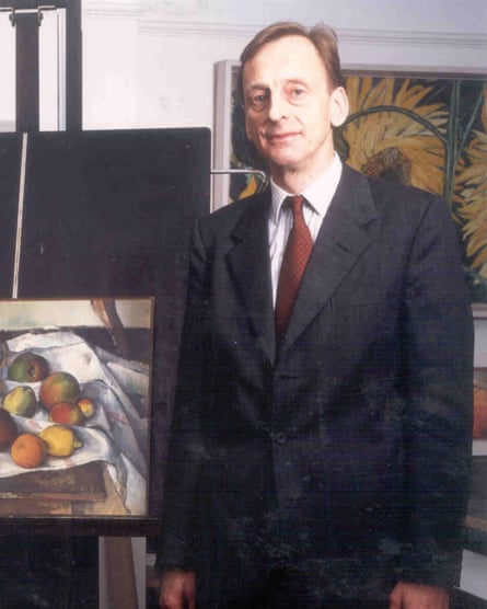 Art sleuth: Julian Radcliffe of the Art Loss Register, with Paul Cézanne’s Bouilloire et Fruits, 1888.