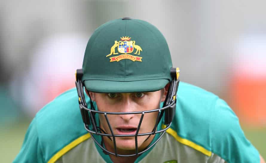 Marnus Labuschagne during a training session at the Gabba.