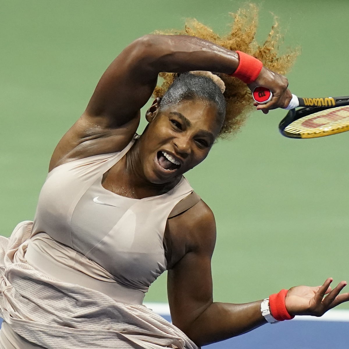 Serena Williams Overcomes Serving Wobbles To Set Up Sloane Stephens Showdown Serena Williams The Guardian