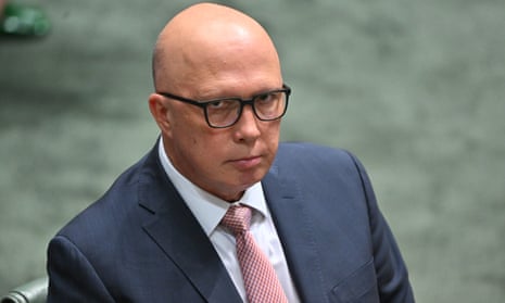 Leader of the opposition, Peter Dutton.