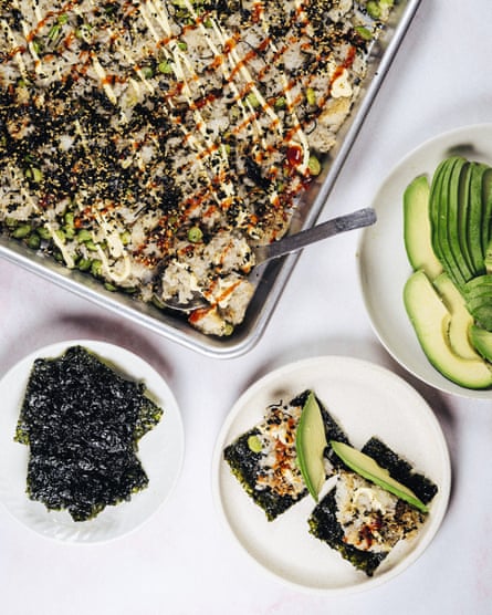 ‘Lazy sushi rice rolls’: McKinnon’s baked rice with nori