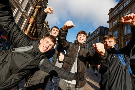 Joseph, Euan, Fraser and Sam all students at Caledonian University