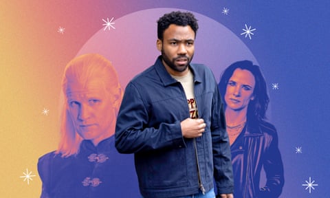 From left … Matt Smith in House of the Dragon, Donald Glover in Atlanta and Juliette Lewis in Yellowjackets.
