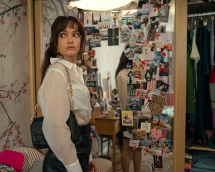 Olivia Cooke looking over her shoulder in a still from The Girlfriend