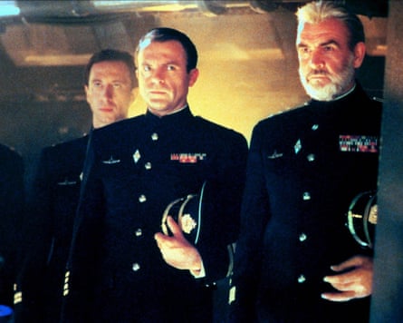 Classic supporting role … (from left) Timothy Carhart, Sam Neill and Sean Connery in The Hunt for Red October.