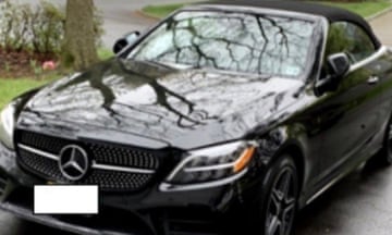 A Mercedes-Benz convertible allegedly purchased as a bribe