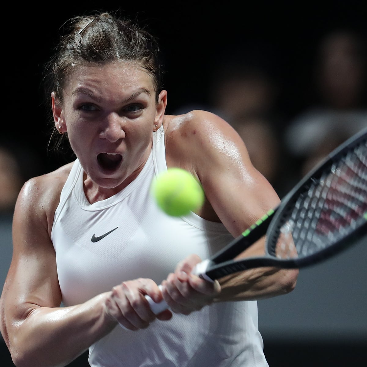 Simona Halep Off To Winning Start In Wta Finals Against