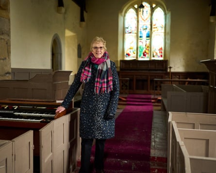 Jane with the organ
