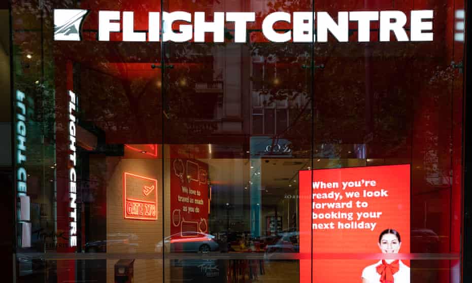 A closed flight centre store on April 05, 2020 in Melbourne, Australia.