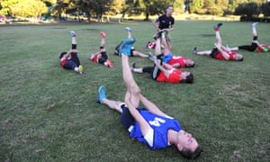 In British Military Fitness, there are no breaks at all.