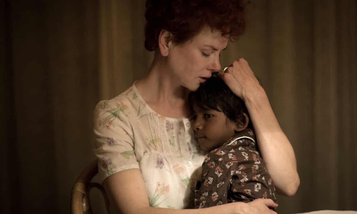 ‘I wanted to capture, I suppose,  just the goodness’: Nicole Kidman and Sunny Pawar as Sue Brierley and the young Saroo in Lion.