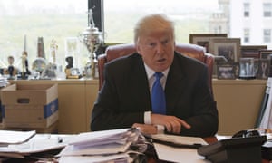 Donald Trump in his office at Trump Tower in New York last year.