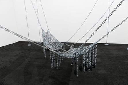 Monica Bonvicini, Chain Leather Swing, 2009.