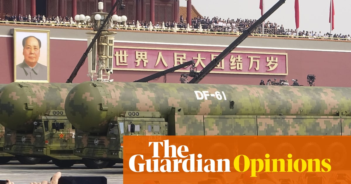 Keir Starmer and Xi Jinping, both carefully not mentioning the part where China is racing to build more nukes while Trump tries to sell a magic missile umbrella to terrified Americans.