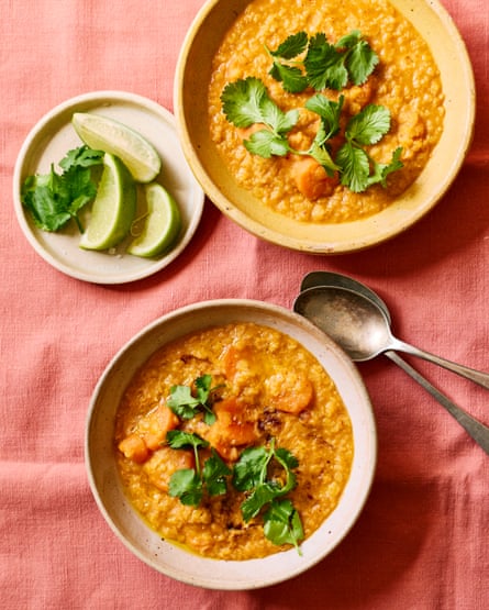 Ravinder Bhogal’s spicy coconut dal.