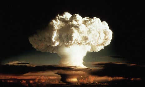 The mushroom cloud from ‘Ivy Mike’, the first ever hydrogen bomb to be detonated. The test took place on Enewetak, an atoll in the Pacific Ocean, in November 1952.