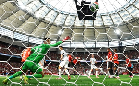 New Zealand’s Finn Surman scores their first goal