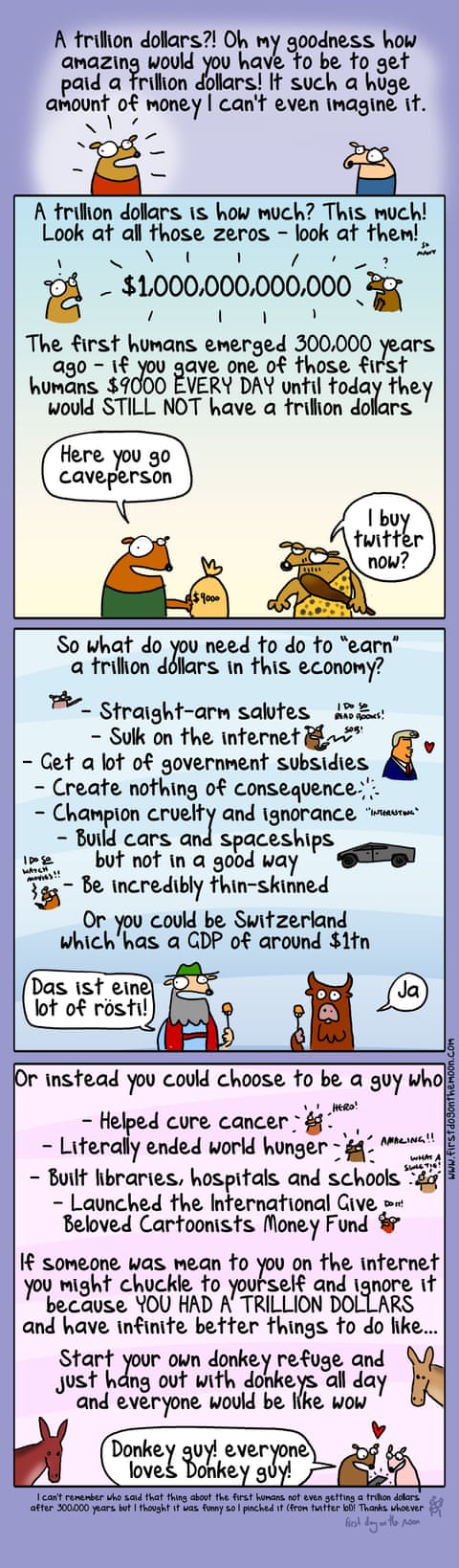 First Dog on the Moon called A Trillion, panel 1