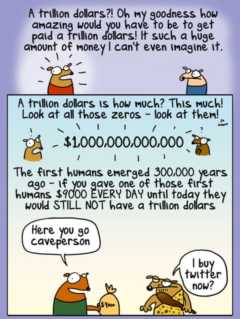 First Dog on the Moon called A Trillion, panel 1