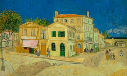 The Yellow House, 1888 (detail). The painter rented four rooms at the house outside Arles.