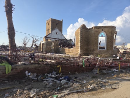 A ruined church in Black River.