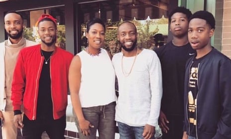 Mysia Hamilton with her five sons