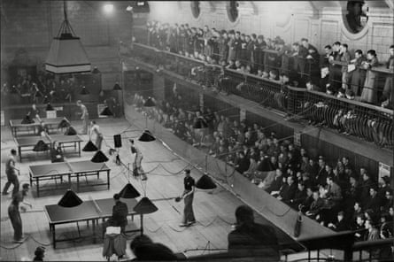 A table tennis event at Paddington Baths