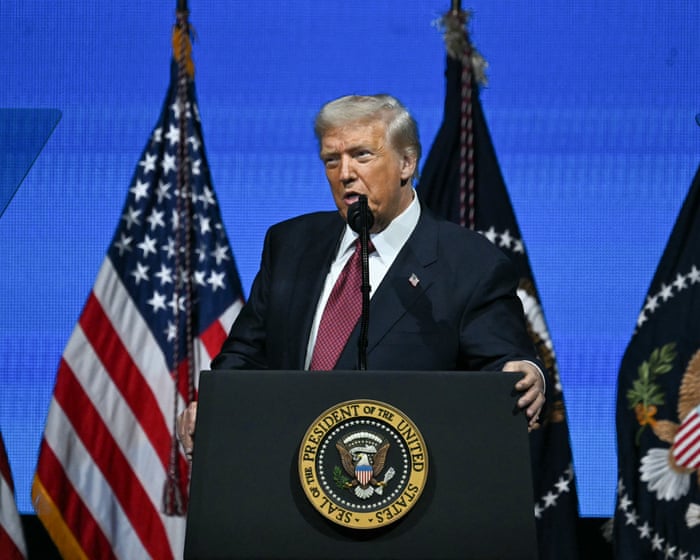 Trump disparages Zohran Mamdani’s victory after Democrats sweep key 2025 elections – live