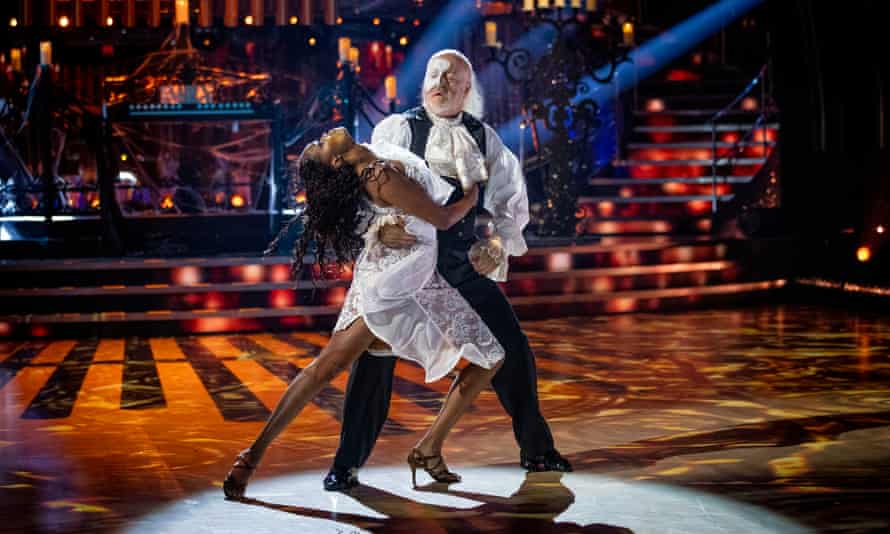Oti Mabuse and Bill Bailey in action on Strictly Come Dancing.