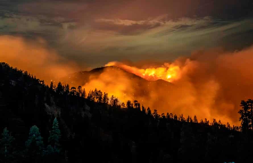 The Bobcat fire continues to burn through the Angeles national forest in Los Angeles county.