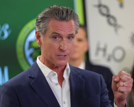 Newsom is warned of 'criminal tax evasion' if he withholds federal taxes | California | The Guardian