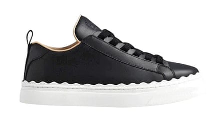 Black leather with white sole